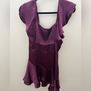 Francesca’s Purple off the shoulder dress